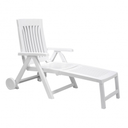 B0040P 0037 Achille Lounger - white