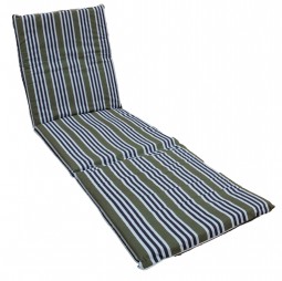 Lounger cushion - green stripe