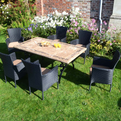 Monte Carlo table with Stockholm chairs