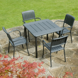 Maestrale 90 - Anthracite with Musa chairs