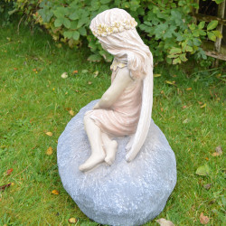 Blossom Fairy Statue Left