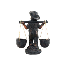 Bronze effect Basket Girl
