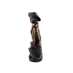 Bronze effect Basket Girl