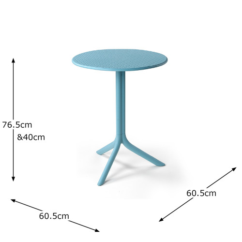 STEP Table Sky Blue Dimension MS1