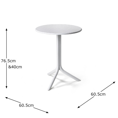 STEP Table White Dimension MS1