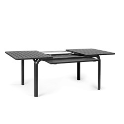 Alloro Anthracite table opened