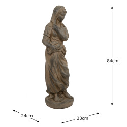 WILMA in Winter 84cm Rust Effect Dimension MS1