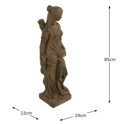 HEIDI Hunter Girl 85cm Rust Effect Dimension MS1