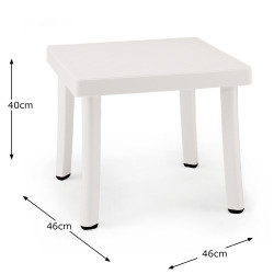 RODI Side Table White Dimension MS10