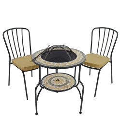 BRAVA FIRE PIT 60cm Set Milan Profile WS1