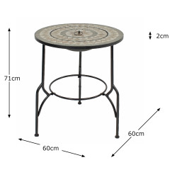 BRAVA FIRE PIT Tall Dimension MS1