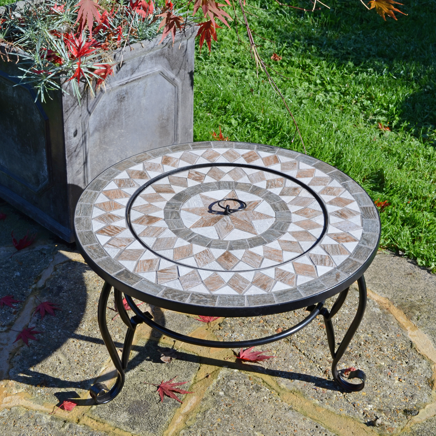 Brava Fire Pit Low, Fire Pit Table With Lid