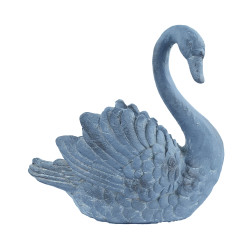 Swan Planter Blue Iron Effect