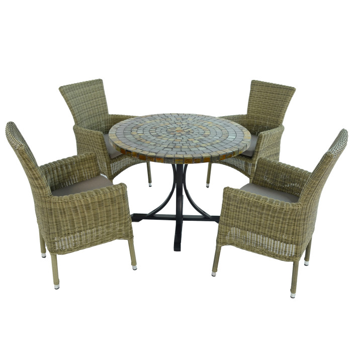 MONTEREY Dining Table with 4 DORCHESTER Chairs Set WG2 1
