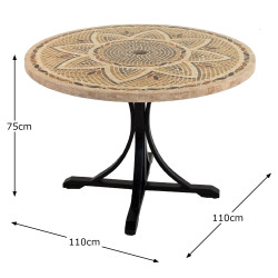 MONTPELLIER 110cm Dining Table Dimension [MS1]