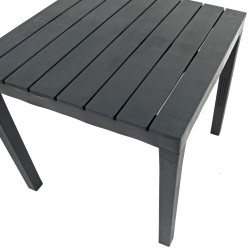 ROMA SQUARE Table Anthracite Detail WS3