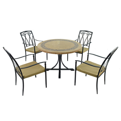 VERMONT Dining Table with 4 ASCOT Chairs Set WG1