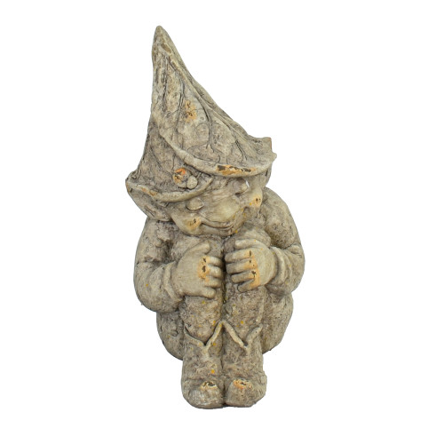 GNOME Sitting 36cm Weathered Stone Effect Profile WS5