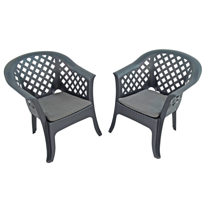 SAVONA Chair Anthracite Pack of 2 WS1