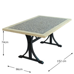 WILMINGTON Dining Table Dimension MS1