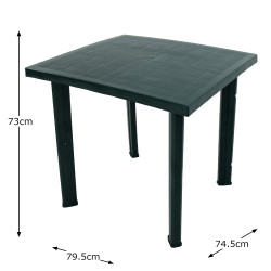 RAPINO Square Table Green Dimension MS10