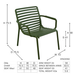 DOGA RELAX Olive Dimension MS10