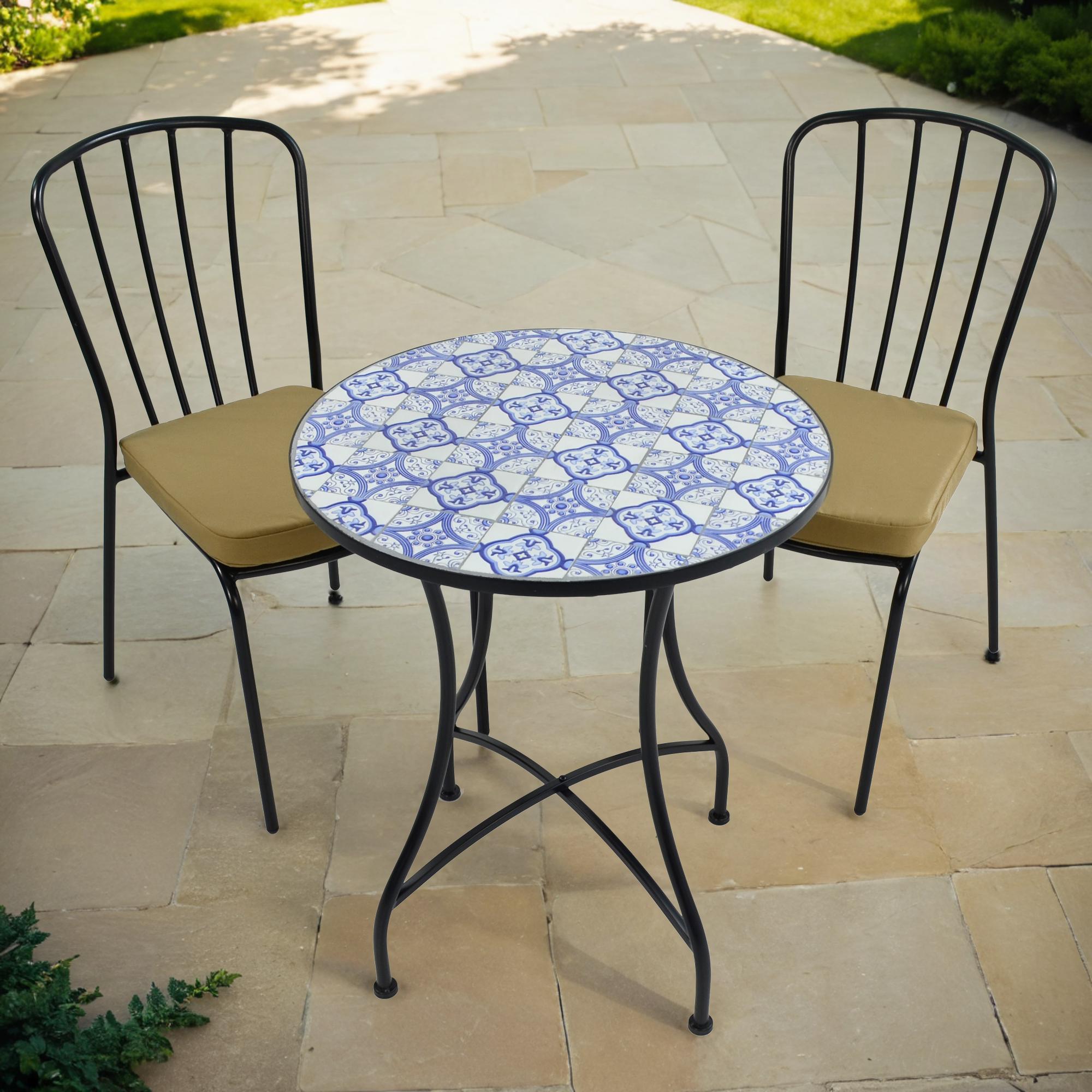 Nassau Bistro Table & Milan Chairs Set