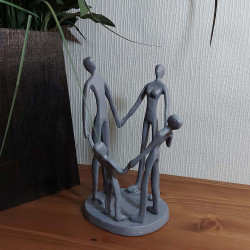 [01] AI 250 ~ FAMILY CIRCLE Elur Iron Figurine 19cm Grey Shimmer