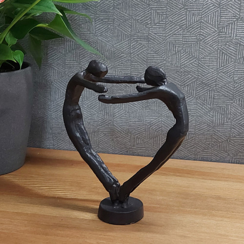 [01] AI 321 ~ HEART COUPLE Elur Iron Figurine 15cm Mocha