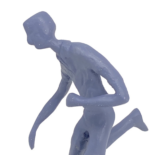[05] AI 234 ~ FOOTBALLER Elur Iron Figurine 20cm Grey Shimmer