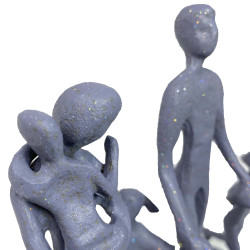 [05] AI 253 ~ FAMILY 5 OUTING Elur Iron Figurine 18cm Grey Shimmer