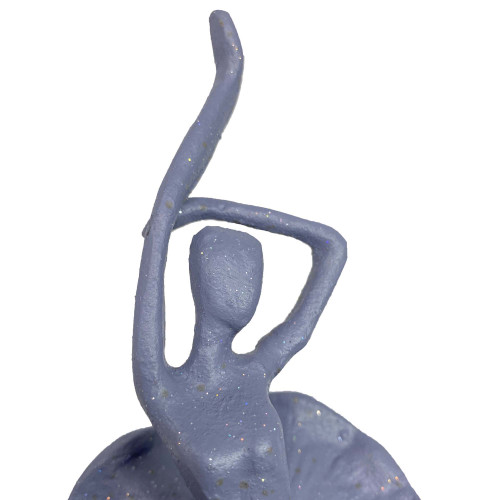 [05] AI 289 ~ BALLET PAIR Elur Iron Figurine 21cm Grey Shimmer
