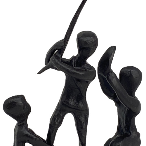 [05] AI 345 ~ HUCKLEBERRY BOYS Elur Iron Figurine 19cm Mocha
