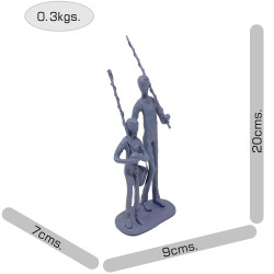 [10] AI 243 ~ FISHING TRIP Elur Figurine 21cm Grey Shimmer