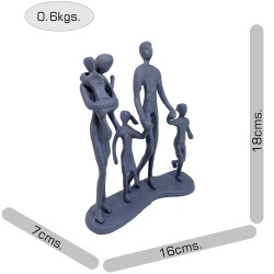 [10] AI 253 ~ FAMILY 5 OUTING Elur Iron Figurine 18cm Grey Shimmer