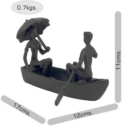 [10] AI 374 ~ ROMANTIC BOAT TRIP Elur Iron Figurine 11cm Mocha