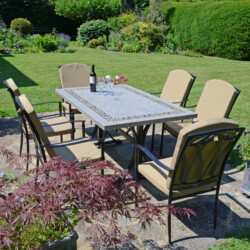 Burlington Dining Table With 6 Ascot Deluxe Chair Set [picture 08] a lifestyle image