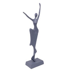 Alicia Dancer Elur Iron Figurine 40cm Grey Shimmer [picture 02] a white background image