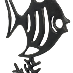 Angel Fish Elur Iron Ornament 37cm Mocha [picture 06] a detail image