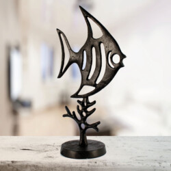 Angel Fish Elur Iron Ornament 37cm Mocha [picture 08] a lifestyle image
