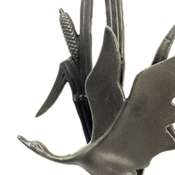 Bird In Reeds Elur Iron Ornament 47cm Mocha [picture 05] a detail image