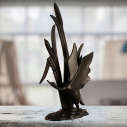 Bird In Reeds Elur Iron Ornament 47cm Mocha [picture 08] a lifestyle image