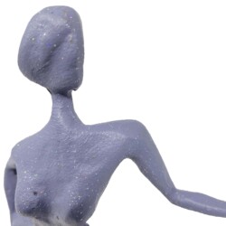 Brigitte Chic Lady Elur Iron Figurine 27cm Grey Shimmer [picture 05] a detail image