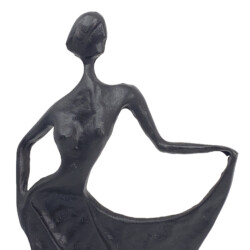 Brigitte Chic Lady Elur Iron Figurine 27cm Mocha [picture 05] a detail image