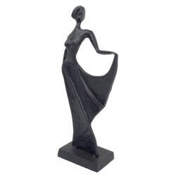 Brigitte Chic Lady Elur Iron Figurine 27cm Mocha [picture 07] a detail image