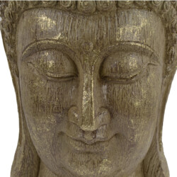 Buddha Head 40cm Carved Wood Effect [picture 05] a detail image