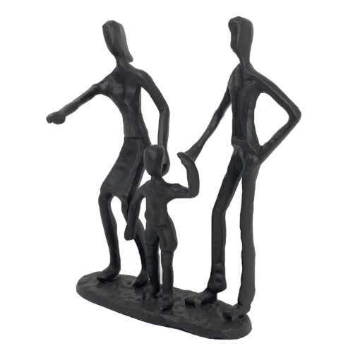 Family 3 Outing Elur Iron Figurine 19cm Mocha [picture 02] a white background image