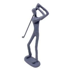 Golfer Elur Iron Figurine 19cm Grey Shimmer [picture 02] a white background image