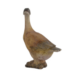 Goose 30cm Carved Wood Effect [picture 03] a white background image