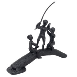 Huckleberry Boys Elur Iron Figurine 19cm Mocha [picture 02] a white background image